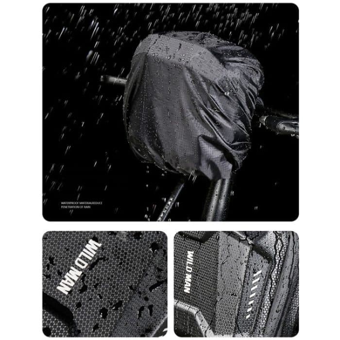 WILD MAN E18 2L EVA-Hartschalen-Fahrrad-wasserdichte Vordertasche, multifunktionale Schnellverschluss-Hängetasche, E18 – Bild 9