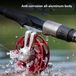 Eisfischerfloßrolle, Fliegenrolle mit Basis, komplett aus Metall, hohles Angelgerät, 50mm Red, 50mm Purple, 50mm Gold, 65mm Red, 65mm Purple, 65mm Gold – Bild 5