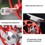 Eisfischerfloßrolle, Fliegenrolle mit Basis, komplett aus Metall, hohles Angelgerät, 50mm Red, 50mm Purple, 50mm Gold, 65mm Red, 65mm Purple, 65mm Gold – Bild 9