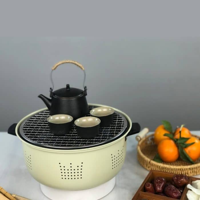 Holzkohlegrill Edelstahl Outdoor Camping Kochen Tee rund um den Herd Barbecue Herd, Style A, Style B – Bild 6