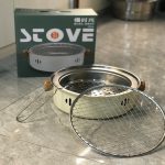 Holzkohlegrill Edelstahl Outdoor Camping Kochen Tee rund um den Herd Barbecue Herd, Style A, Style B – Bild 8