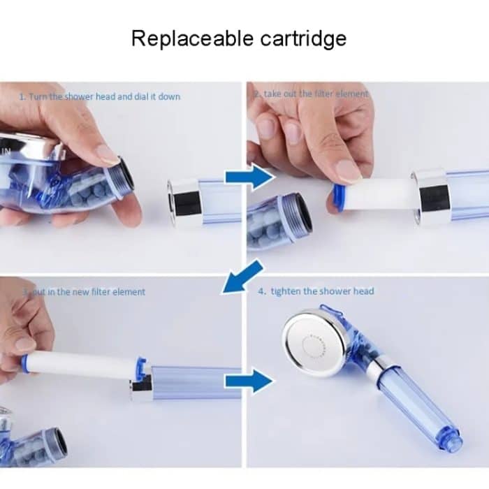 5 Stück Wasseraufbereitungsfilter Duschkopf PP-Baumwollfilterkartusche – Bild 4