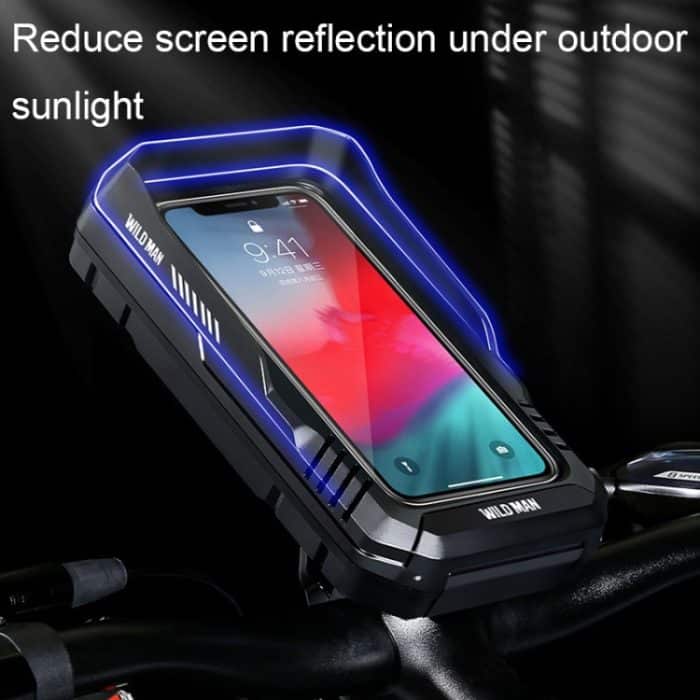 WILD MAN FK1 0,5 l Mountainbike wasserdichte Handy-Touchscreen-Lenkertasche Fahrradhalter-Tasche, FK1 – Bild 9