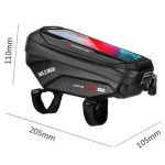 WILD MAN X1 1L EVA Hartschale Fahrrad Telefon Touchscreen Lenkertasche Wasserdichte Fahrradtasche, X1 1L (Red), X1 1L (Black) – Bild 3