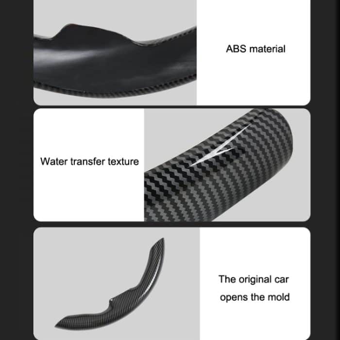 Für Tesla Model3/Y 30 cm Carbon-Faser-Muster-Lenkrad-Lenker-Abdeckung – Bild 2