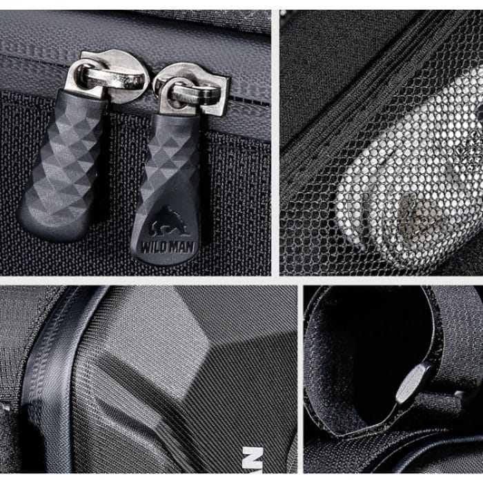 WILD MAN XT9 1,8 l EVA-Hartschalen-Fahrrad-Frontträger-Dreieckstasche, wasserdichte Tasche für Elektrofahrzeuge, XT9 (Sun), XT9 (Twill) – Bild 8