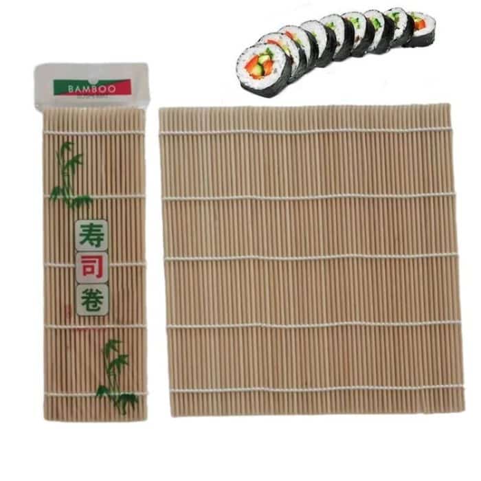 TBD0604203801A.jpg 23 x 22 cm Bambus-Sushi-Rolle, nicht klebender Sushi-Vorhang – Bild 1