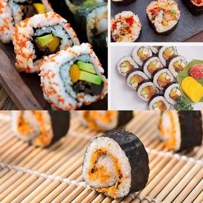 23 x 22 cm Bambus-Sushi-Rolle, nicht klebender Sushi-Vorhang – Bild 6