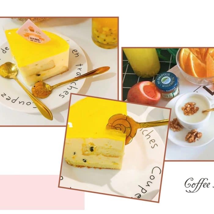 4-teiliges Besteckset mit Löffel und Gabel aus Edelstahl, Flower Spoon (Red Box), Flower Spoon (Green Box), Leaf Spoon Fork (Red Box), Leaf Spoon Fork (Green Box) – Bild 4