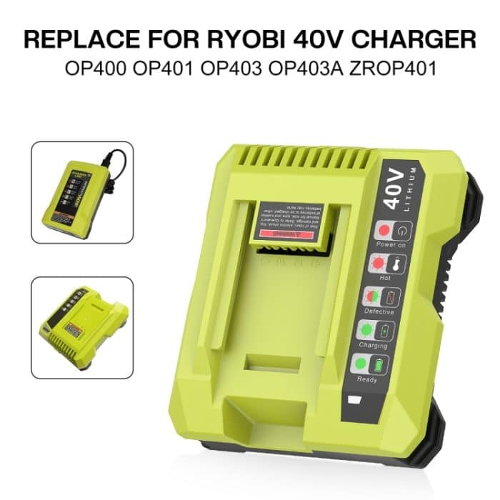 36-40V Werkzeugschneidemaschinen-Akkuladegerät, für RYOBI PO401 / PO403 / PO400, US, EU, UK, AU – Bild 4