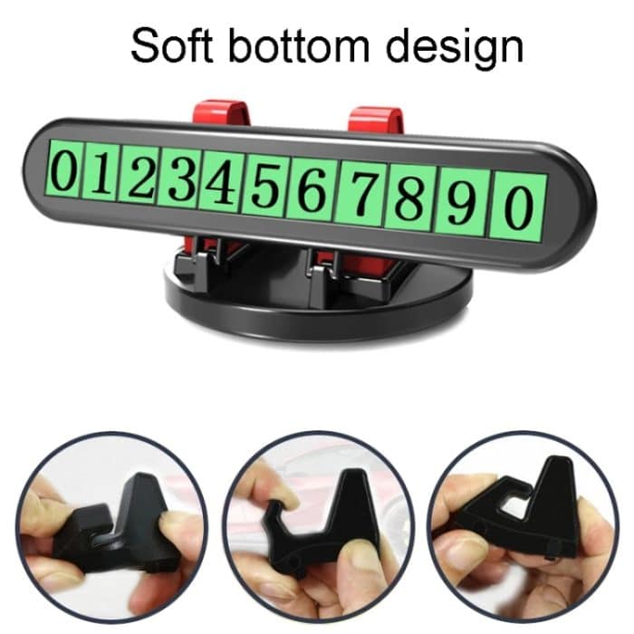 Auto-Armaturenbrett, Auto-Handyhalter, temporäres Parkschild, 2-in-1 – Bild 3