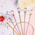 430 Edelstahl-Langstiel-Diamantlöffel, Honig-Rührschaufel – Bild 6