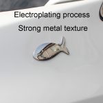 Fischförmige Auto-Metallaufkleber, Karosserie-Schwanzmarkierung, dekorative Aufkleber, Fish-Shaped – Bild 5