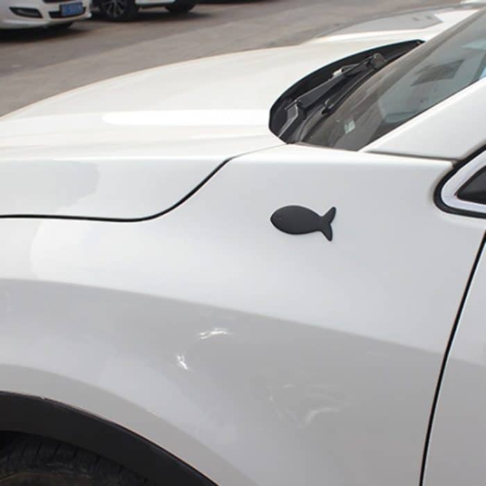 Fischförmige Auto-Metallaufkleber, Karosserie-Schwanzmarkierung, dekorative Aufkleber, Fish-Shaped – Bild 6