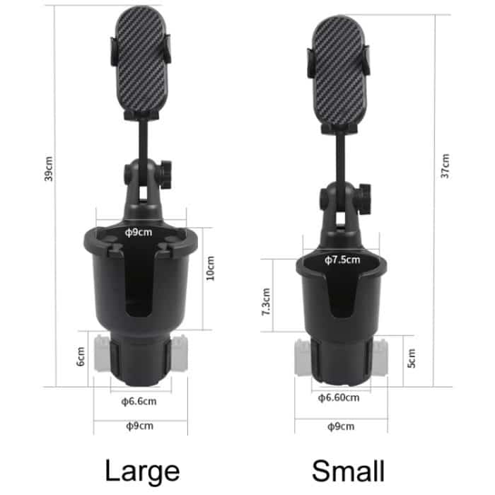 Car Center Navigation Handyhalter 360 drehbarer Wasserbecherhalter, Small, Large – Bild 2