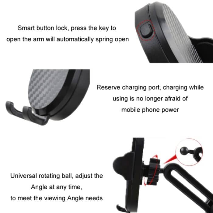 Car Center Navigation Handyhalter 360 drehbarer Wasserbecherhalter, Small, Large – Bild 3