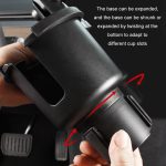 Car Center Navigation Handyhalter 360 drehbarer Wasserbecherhalter, Small, Large – Bild 5