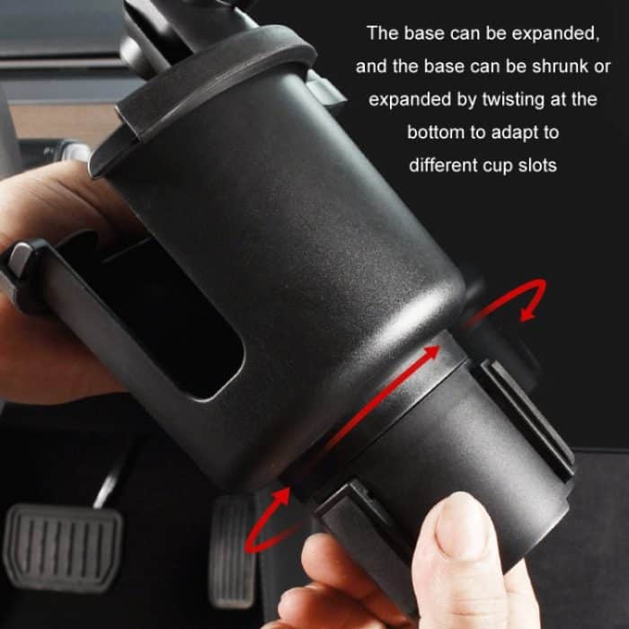 Car Center Navigation Handyhalter 360 drehbarer Wasserbecherhalter, Small, Large – Bild 5