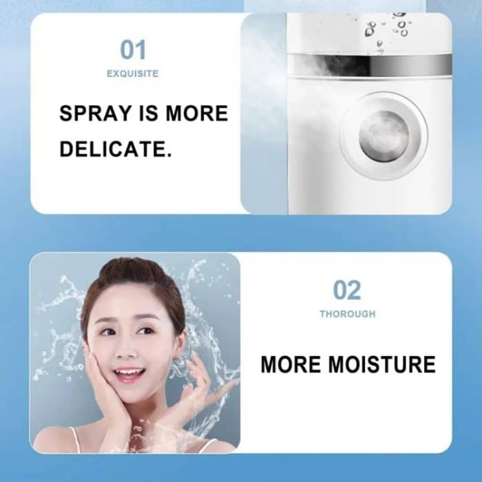 30 ml Handheld-Alkohol-Desinfektionsinstrument, USB-Schnittstelle, Hydratationsmesser, Luftbefeuchter, White, Pink, Green, Blue – Bild 8