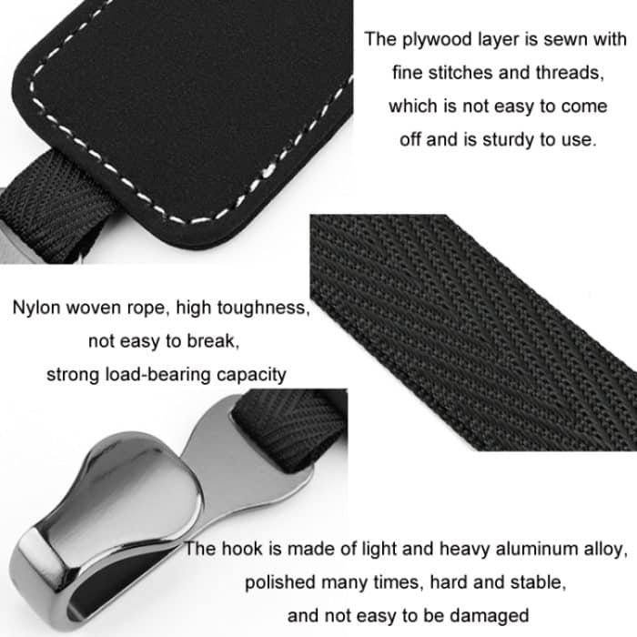 Auto-Rücksitz-Rückenlehne, Wildleder-Interieur, multifunktionaler Haken – Bild 4