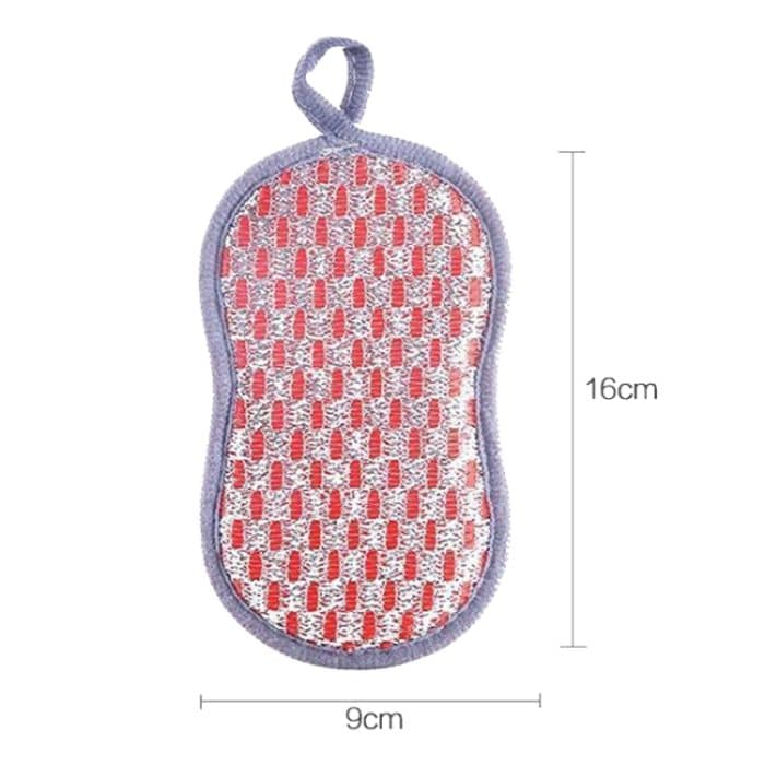 Doppelseitiger, saugfähiger Küchen-Geschirrspülschwamm, multifunktionaler Reinigungslappen, Blue, Red, Gray, 3pcs /set, 6pcs /set – Bild 3