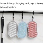 Doppelseitiger, saugfähiger Küchen-Geschirrspülschwamm, multifunktionaler Reinigungslappen, Blue, Red, Gray, 3pcs /set, 6pcs /set – Bild 7