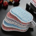 Doppelseitiger, saugfähiger Küchen-Geschirrspülschwamm, multifunktionaler Reinigungslappen, Blue, Red, Gray, 3pcs /set, 6pcs /set – Bild 10