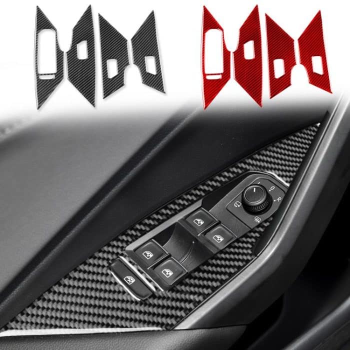 Für Volkswagen Sagitar 2019-2023 4 teile/satz Linkslenker Lift-Taste Aufkleber – Bild 2