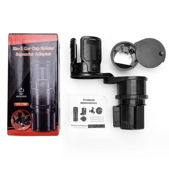 Multifunktionaler Auto-modifizierter Wasserbecherhalter-Aschenbecher aus Kohlefaser – Bild 10