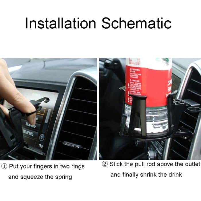 Auto Air Vent Getränkehalter Auto Multifunktionale Wasserbecher Racks, LW-170 – Bild 8