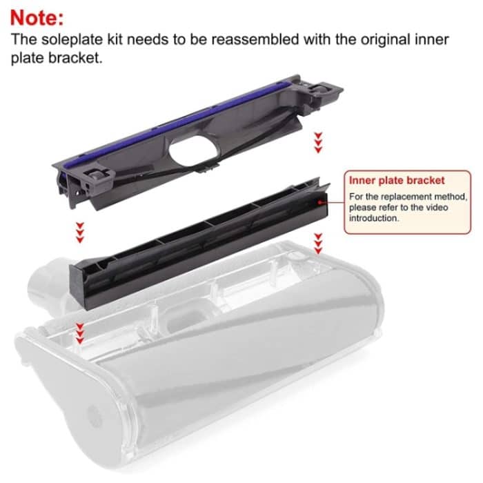 Für Dyson V6 V7 V8 V10 V11 Bodenbürste, Rollenkopf, untere Kunststoffabdeckung – Bild 5