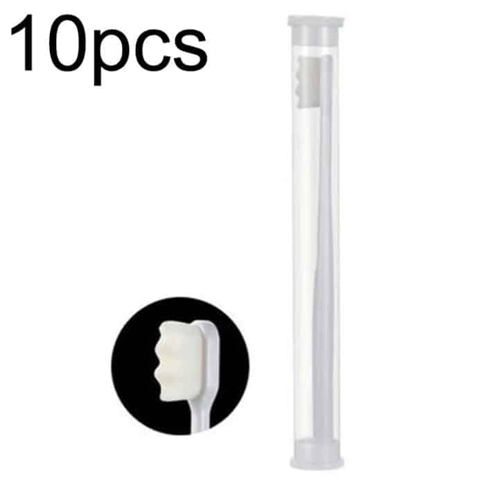 TBD0604216601.jpg Nano-Seiden-Zahnbürste mit weichen Borsten, unabhängige Verpackung, tragbare Paar-Zahnbürste, White Wave, Black Wave, White Flat-head, Black Flat-head – Bild 1