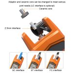 Komshine Hochpräzises optisches Leistungsmessgerät Mini-Glasfaser-Lichtdämpfungstester mit LED, A-G/-70dBM to +6DBM, C-G/-50DBM to +26DBM, A-L/-70dBM to +6DBM, C-L/-50DBM to +26DBM – Bild 4