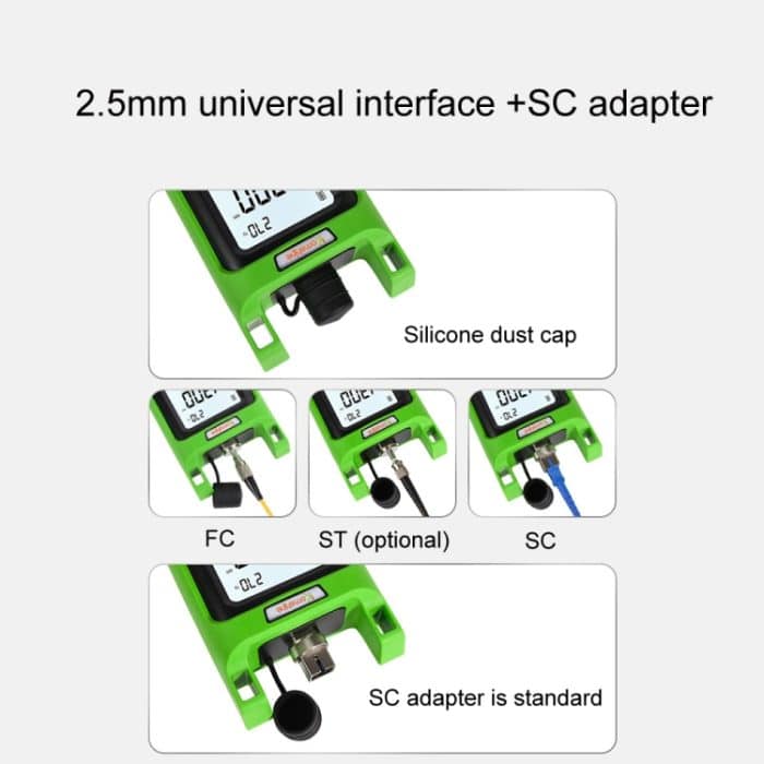 Komshine Handheld-Laserlichtquellen-Fasertester mit LED-Hintergrundbeleuchtung, KLS-35-S, KLS-35-M, KLS-35-MS, KLS-35-PON – Bild 5
