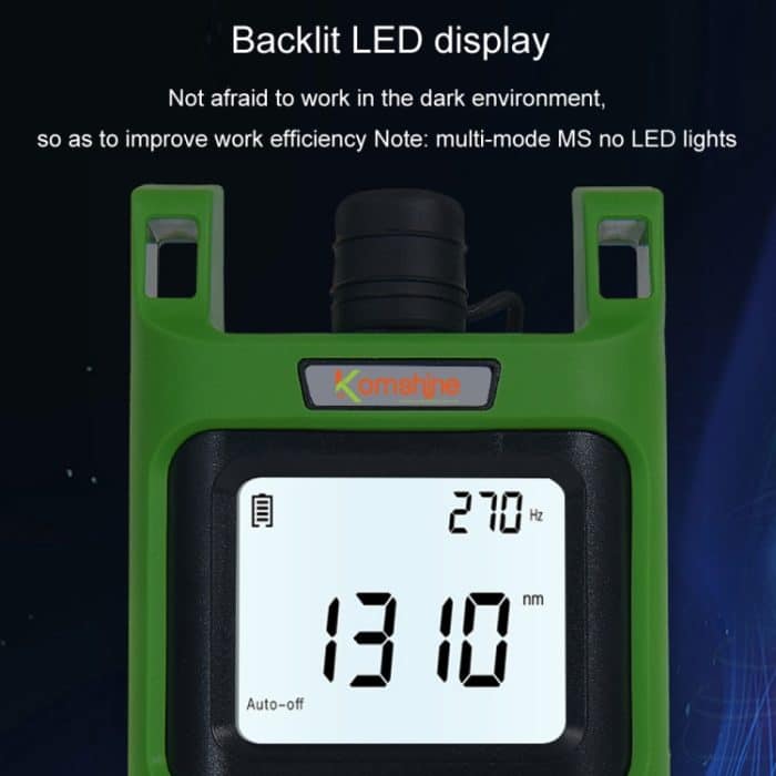 Komshine Handheld-Laserlichtquellen-Fasertester mit LED-Hintergrundbeleuchtung, KLS-35-S, KLS-35-M, KLS-35-MS, KLS-35-PON – Bild 6