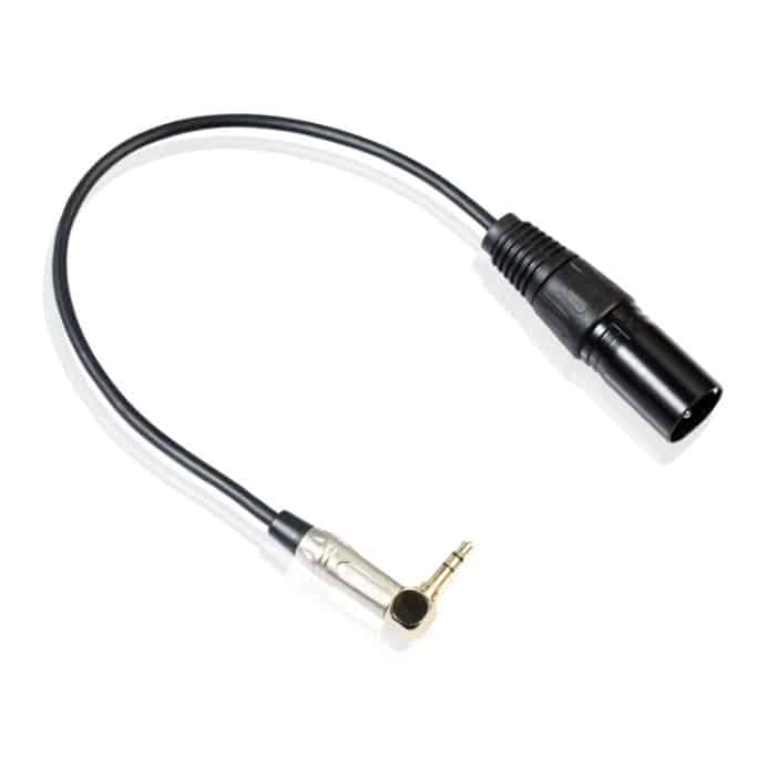0,3 m 90-Grad-3,5-mm-Stereo-TRS-Stecker auf 3-poligen XLR-Stecker-Audiokabel – Bild 2