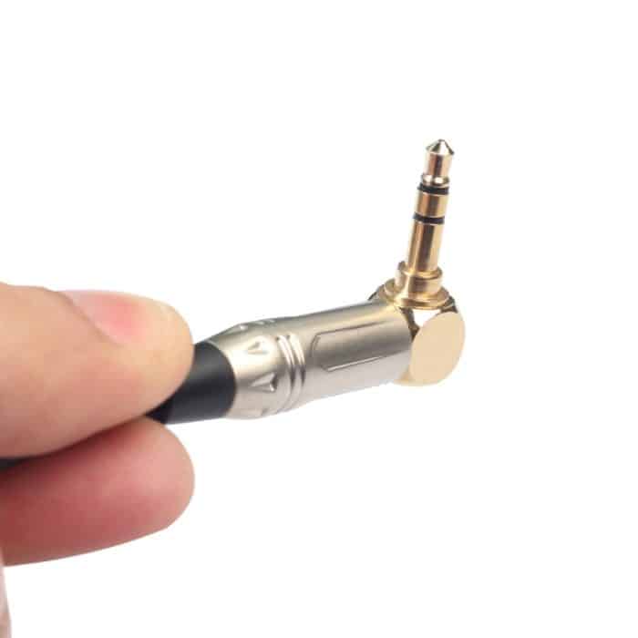 0,3 m 90-Grad-3,5-mm-Stereo-TRS-Stecker auf 3-poligen XLR-Stecker-Audiokabel – Bild 4