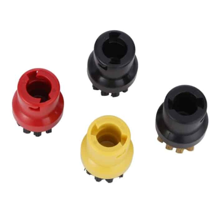 Dampfbürstenköpfe Dampfgarerzubehör für Karcher SC1 / SC2 / SC3 / SC4 / SC5, Copper Brush, Black, Yellow, Red – Bild 3