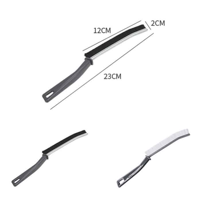 Badezimmer-Küchen-Fliesen-Ecken-Reinigungsbürste, multifunktionale Fenster-Fugen-Rillen-Steife-Bürste – Bild 2