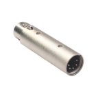 Zinklegierungsgehäuse, großer 3-poliger XLR-Stecker auf 5-poligen XLR-Stecker, DMX-Signallampen-XLR-Adapter