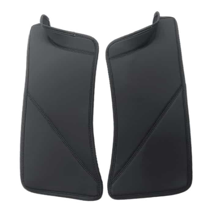 TBD0604222201A.jpg Für Tesla Model Y Hintertür integrierte Schwellerleiste Rücksitze Anti-Kick-Lederschutzpolster, Black, Carbon Fiber, TPE – Bild 1