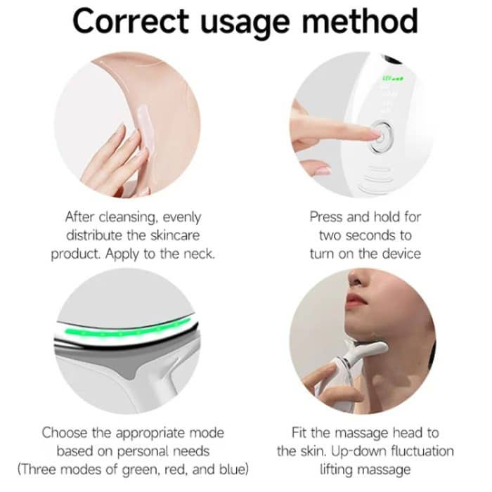 Elektrisches Nackenschönheitsinstrument, Nackenmassagegerät, Gesichtsschönheitsgerät, Oval – Bild 14
