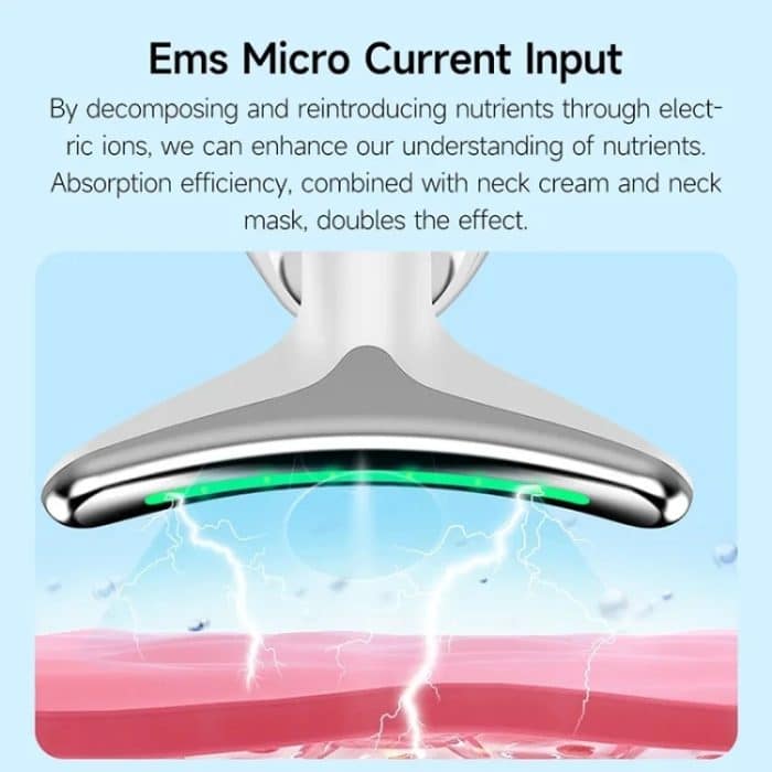 Elektrisches Nackenschönheitsinstrument, Nackenmassagegerät, Gesichtsschönheitsgerät, Oval – Bild 7