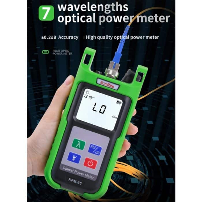 Hochpräzises optisches Leistungsmessgerät von Komshine für optische Kabelleitungen, KPM-35-A/-70DBM to +6DBM, KPM-35-C/-50DBM to +26dBM – Bild 8
