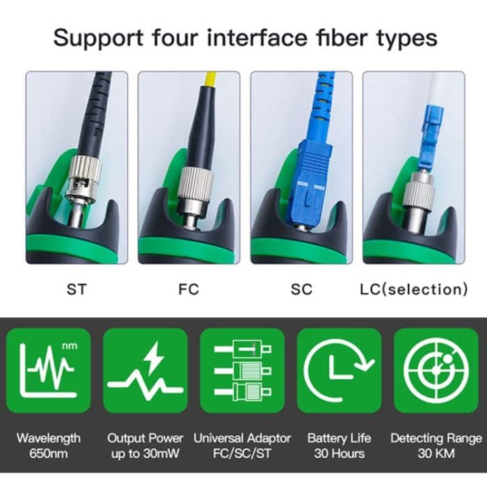 KomShine Metall-Lichtquelle für sichtbare Laser, faseroptischer Rotlichtstift, KFL-11P-20MW, KFL-11P-30MW – Bild 4