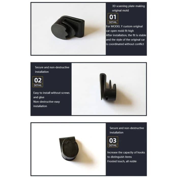 Für Tesla Model Y Vorderer Kofferraum-Aufbewahrungshaken, Auto-Aufbewahrungshaken, Modifikationszubehör, Front Trunk Hook – Bild 4