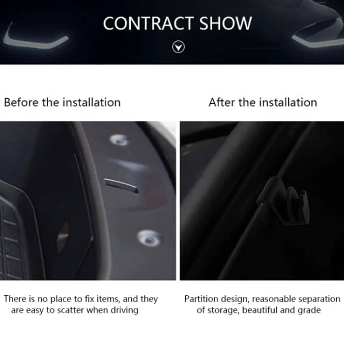 Für Tesla Model Y Vorderer Kofferraum-Aufbewahrungshaken, Auto-Aufbewahrungshaken, Modifikationszubehör, Front Trunk Hook – Bild 5