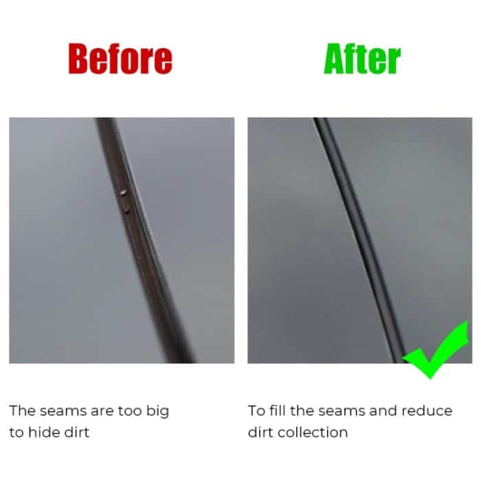 Für Tesla Modell 3 3 m Dachfenster-Abdichtung, wasserdichte Streifen, Windschutzscheiben-Rauschunterdrückung, Schallisolationsring – Bild 4