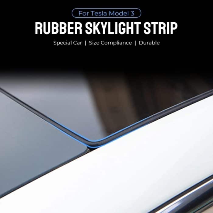 Für Tesla Modell 3 3 m Dachfenster-Abdichtung, wasserdichte Streifen, Windschutzscheiben-Rauschunterdrückung, Schallisolationsring – Bild 6