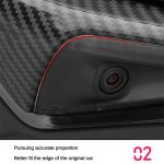 Für Tesla Model 3/Y/X/S Kamera Seitenschutzabdeckung Y-Typ Gegenlichtblende, Matt Black, Bright Black, Light Carbon Fiber, Matte Carbon Fiber, Red, Bright White – Bild 6